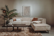 Hoekbank Leeds - Beige Touch 102 - Ottomaan R - Tower Living