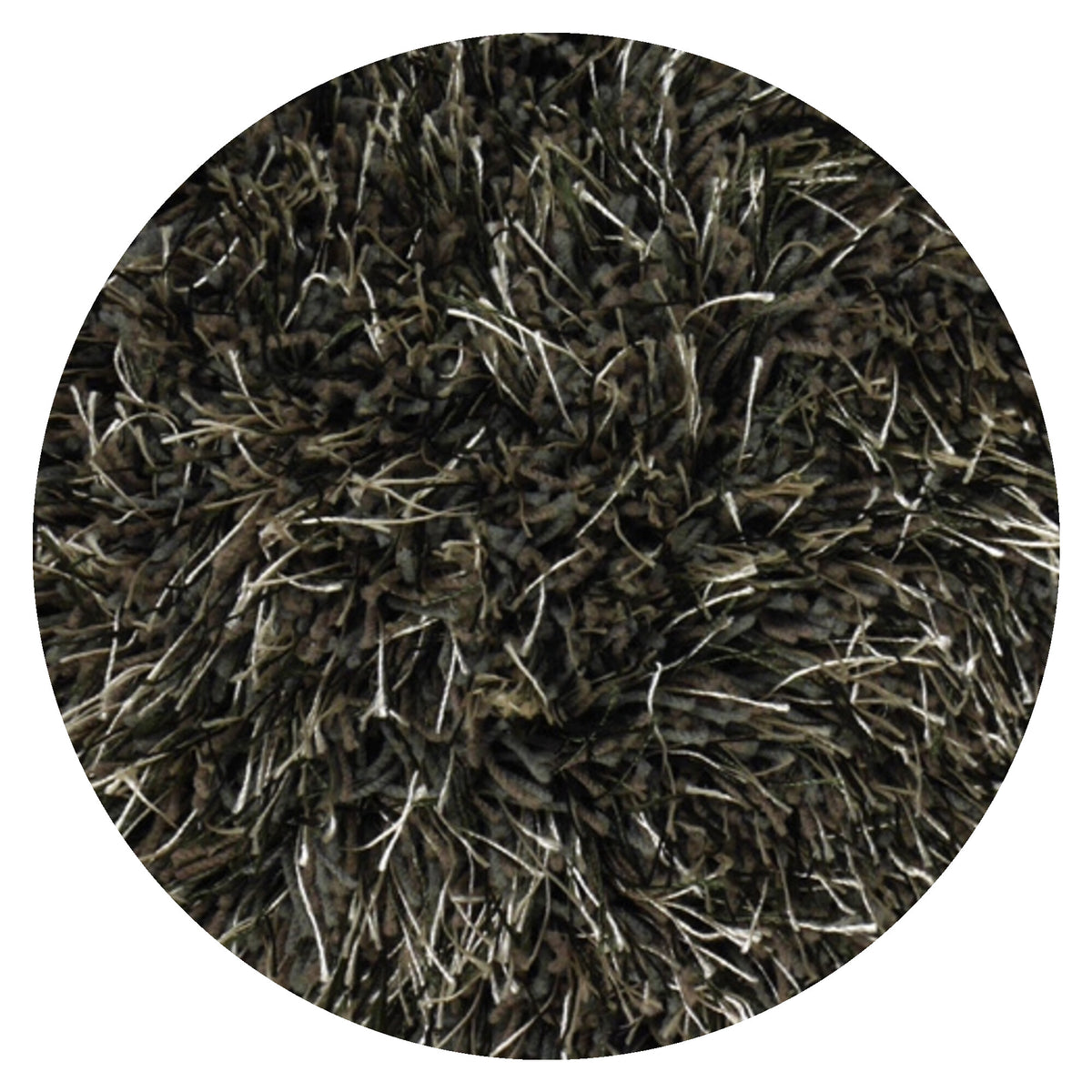 Vloerkleed Love Shaggy Taupe - Rond