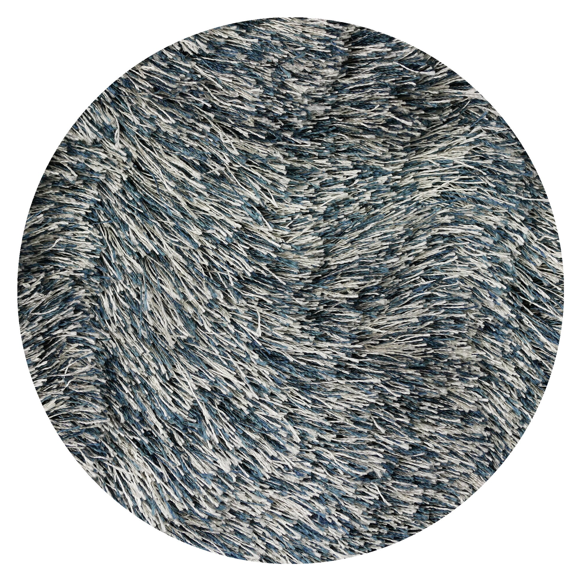 Vloerkleed Luna Grijsblauw - rond