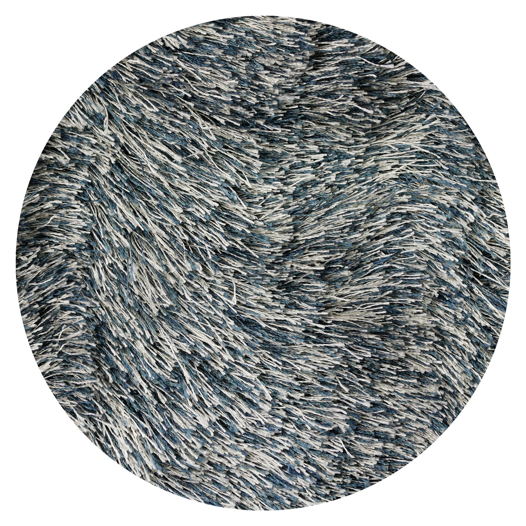 Vloerkleed Luna Grijsblauw - rond