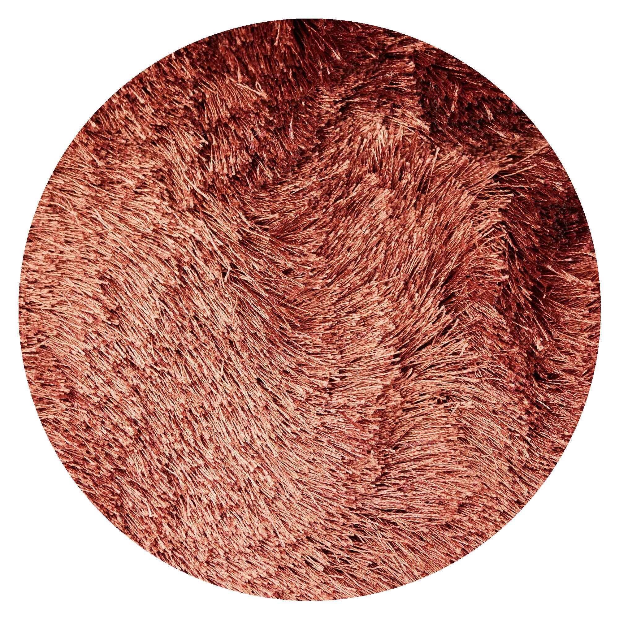 Vloerkleed Luna Terracotta - rond