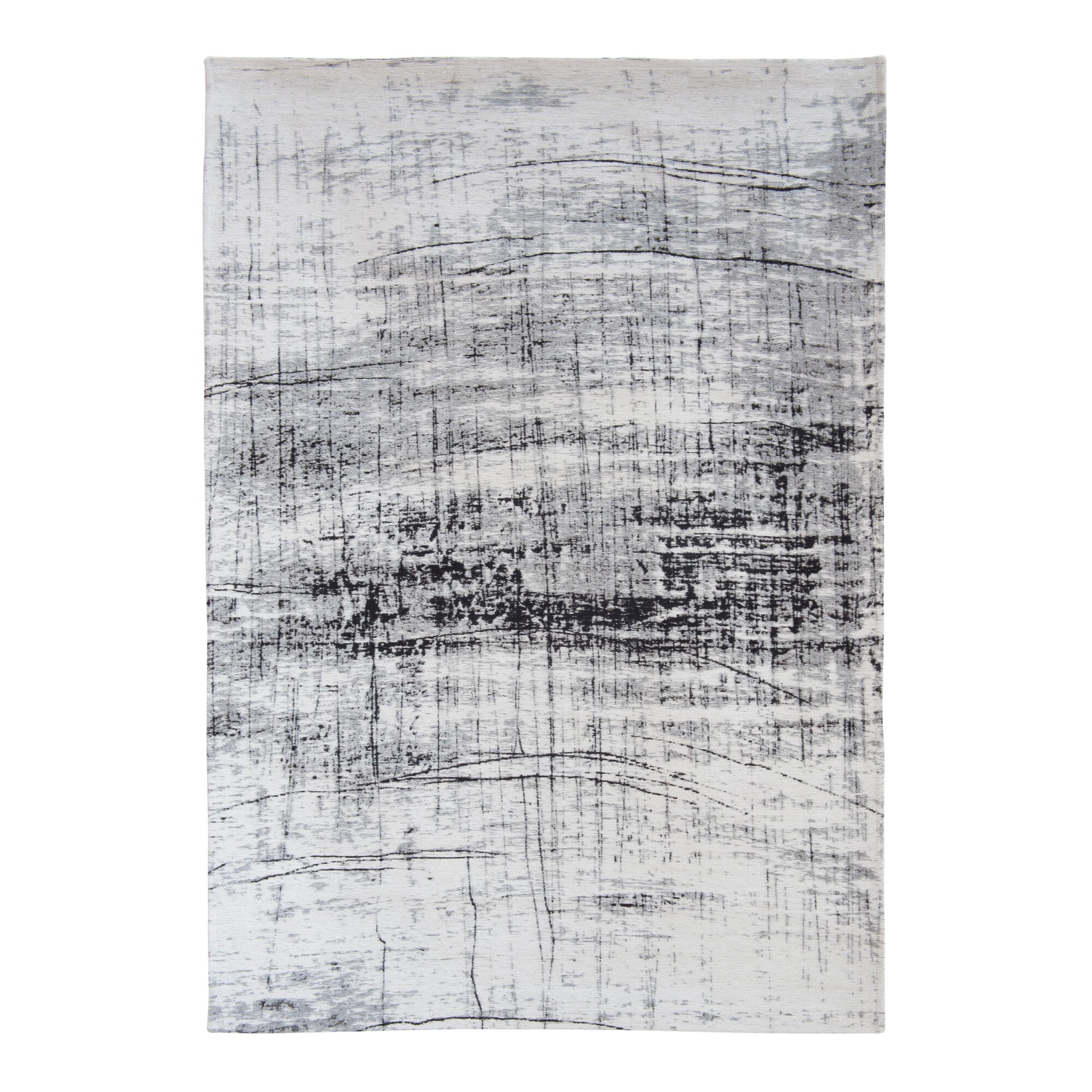 Vloerkleed Mad Men Griff Metro Black en White - Rechthoek