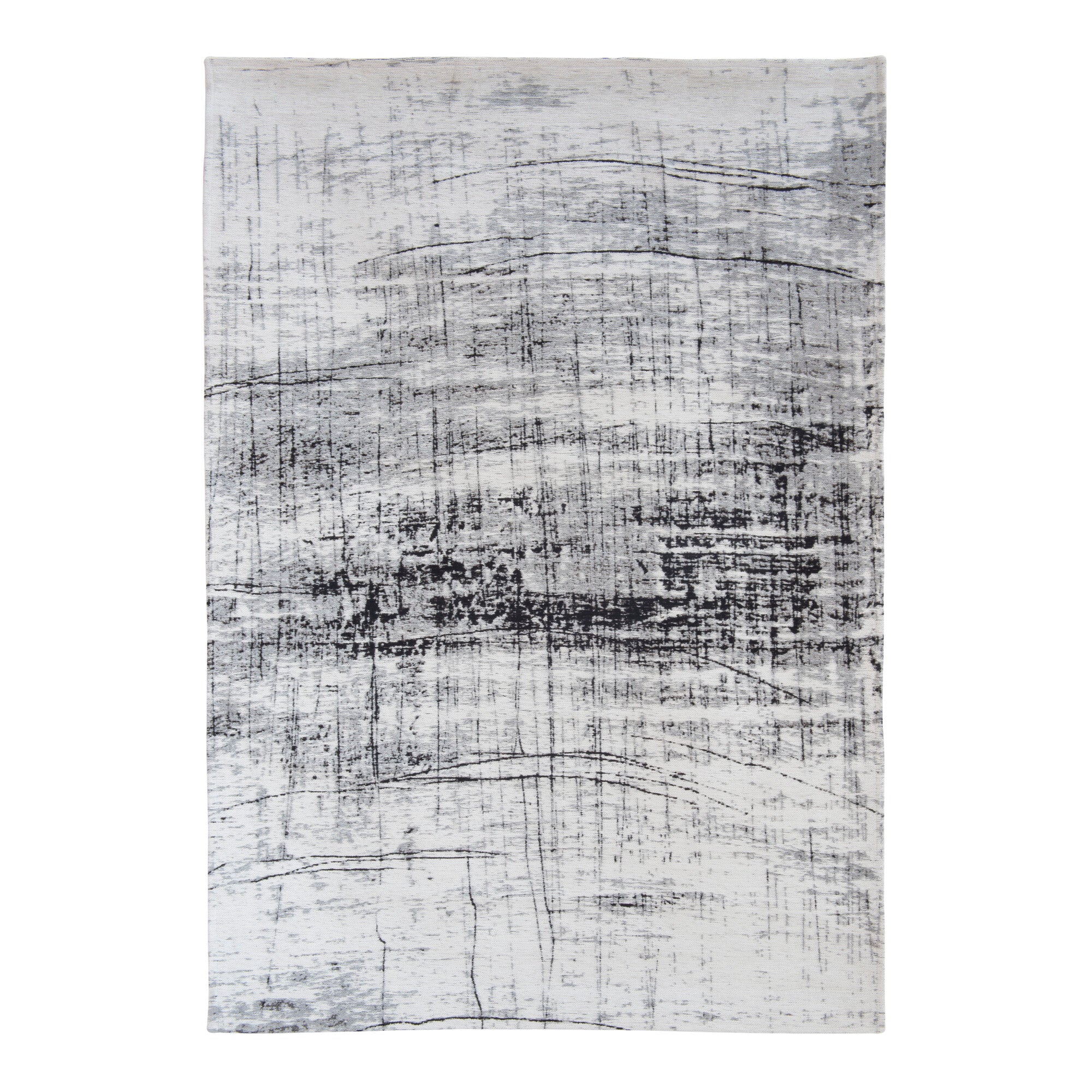 Vloerkleed Mad Men Griff Metro Black en White - Rechthoek
