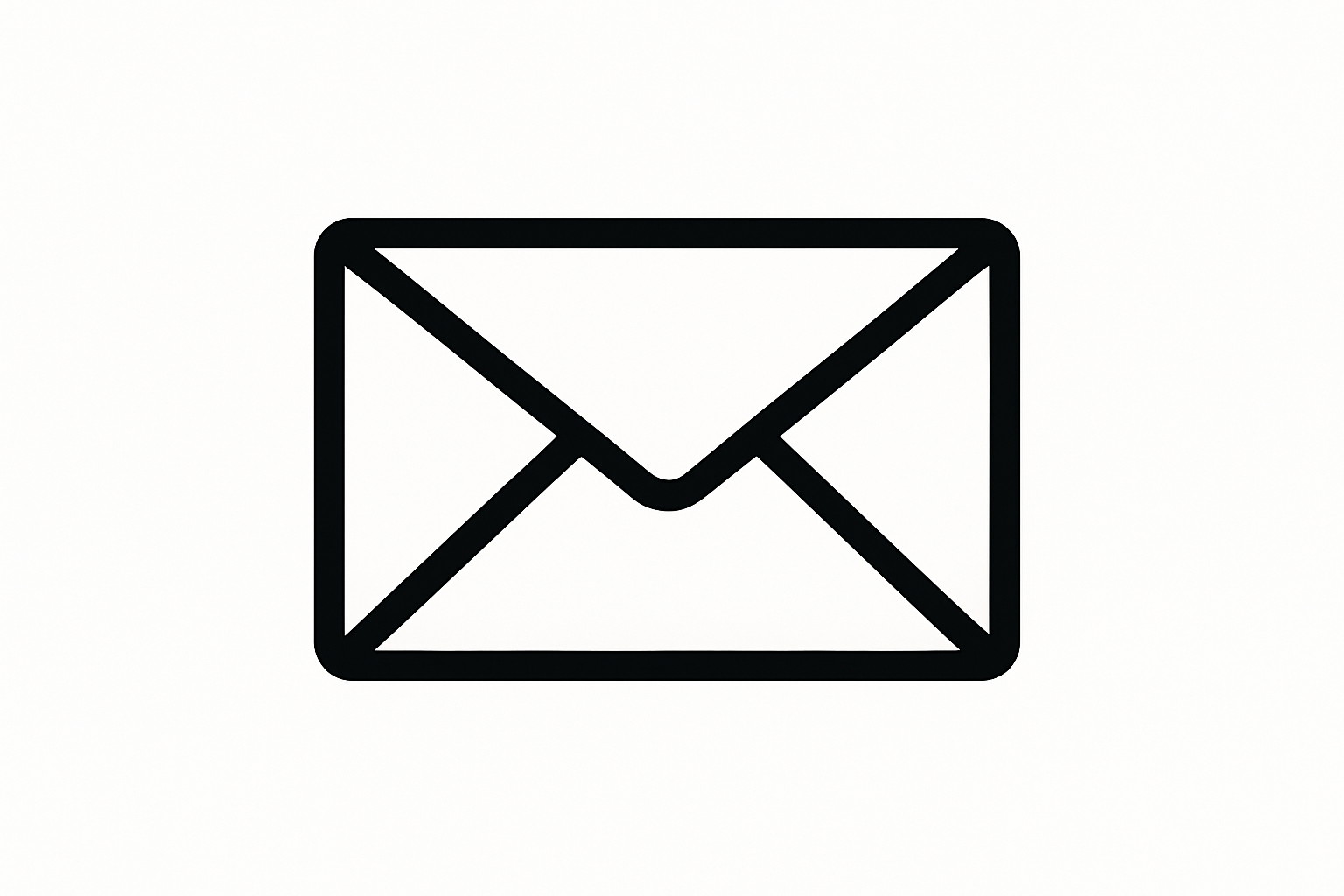 mail icoon met witte achtergrond