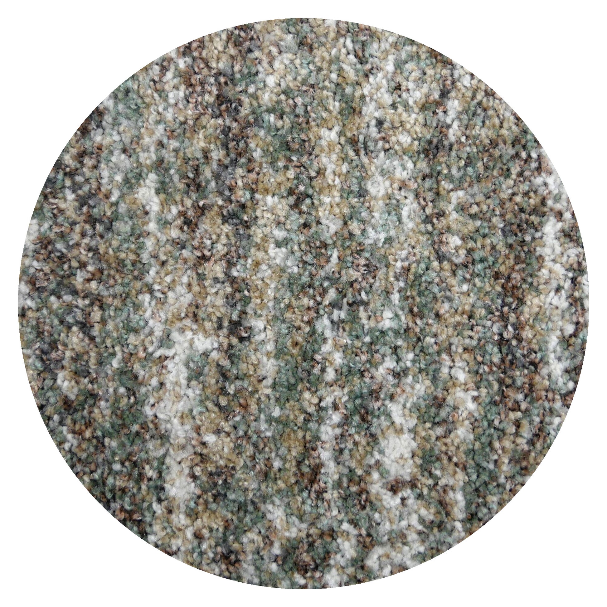 Vloerkleed Manchester Groen Multicolor - rond