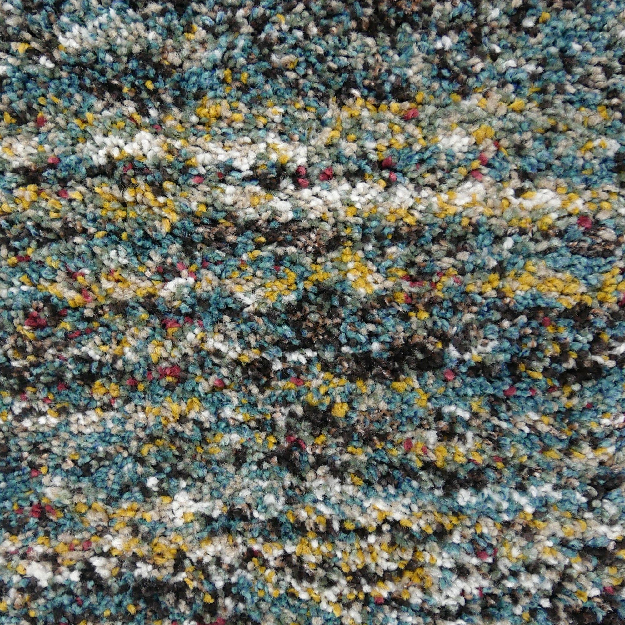Vloerkleed Manchester Petrol Multicolor - vlak