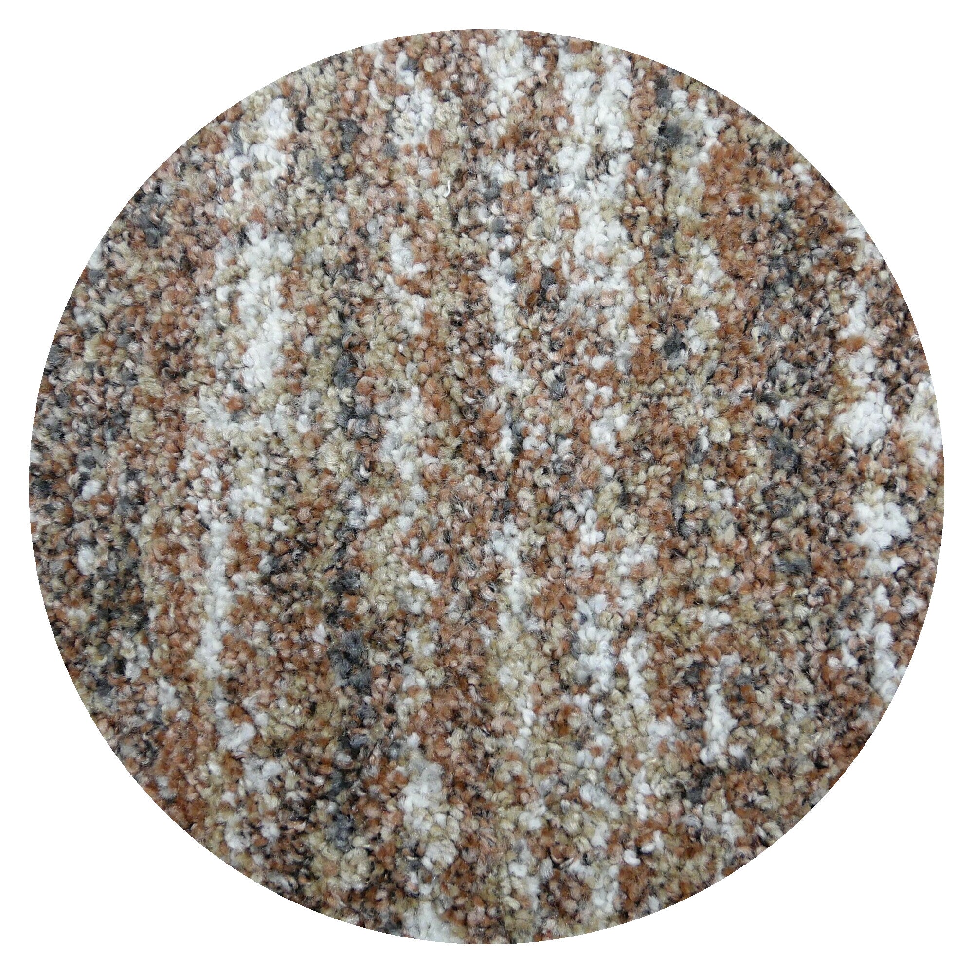 Vloerkleed Manchester Terracotta Multicolor - rond