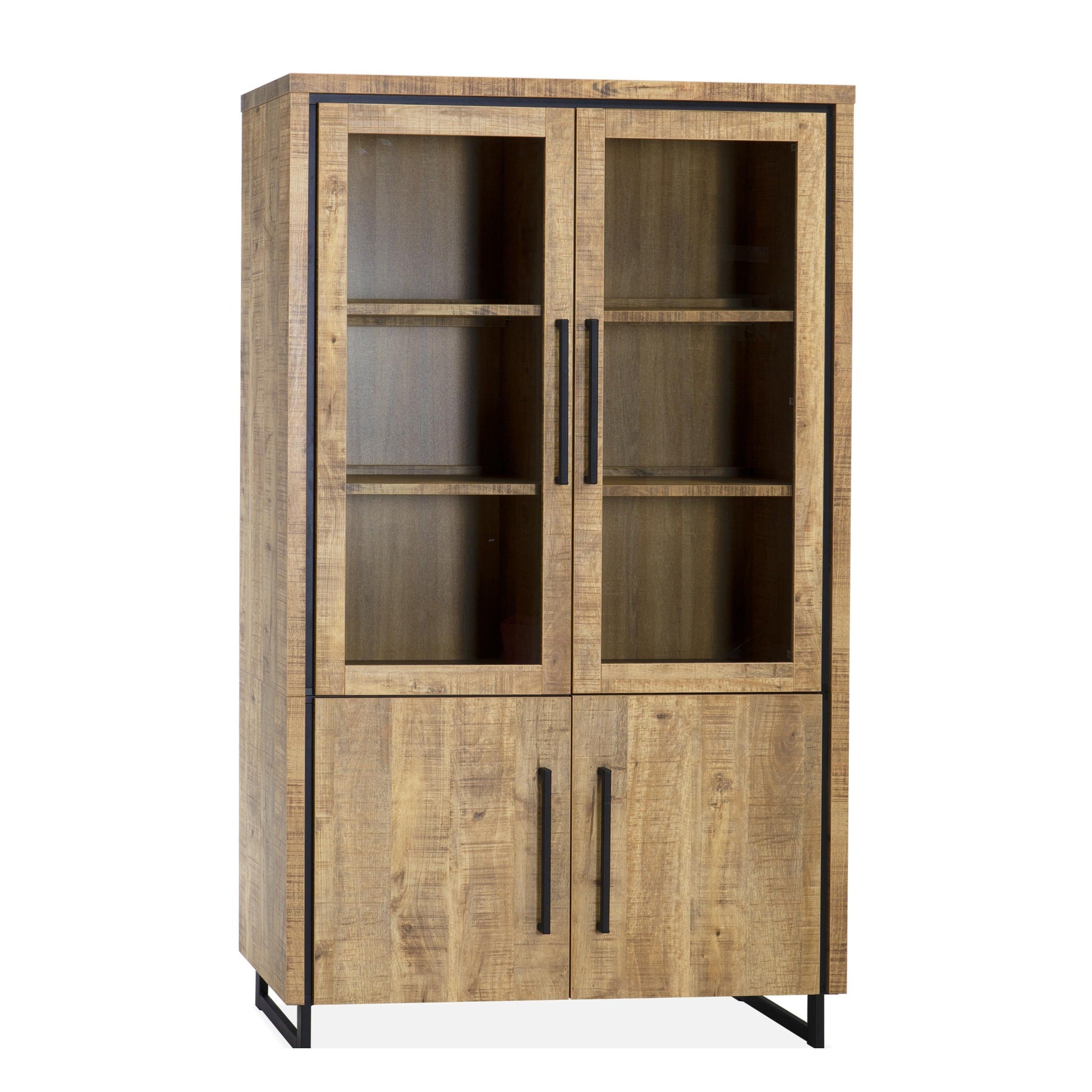 Maxfurn Vitrinekast Riviera 118 cm – Mango