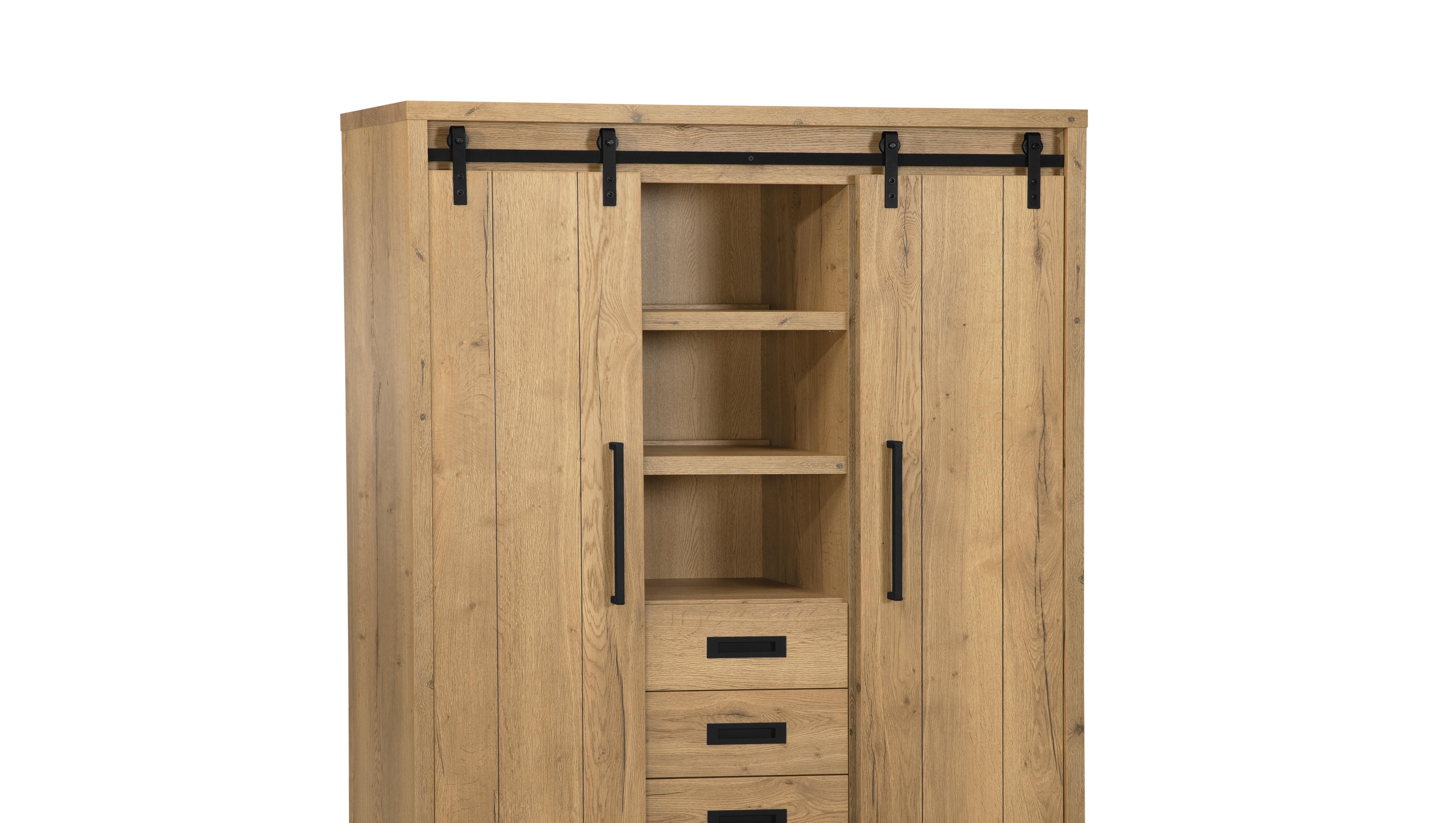 Wandkast Hygge met 1 deur - Natur