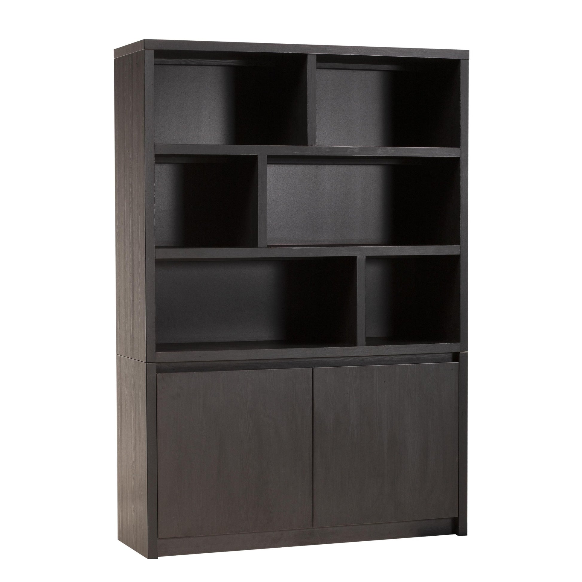 Maxfurn Wandkast Modena 138 cm (6 open vakken) – Noir