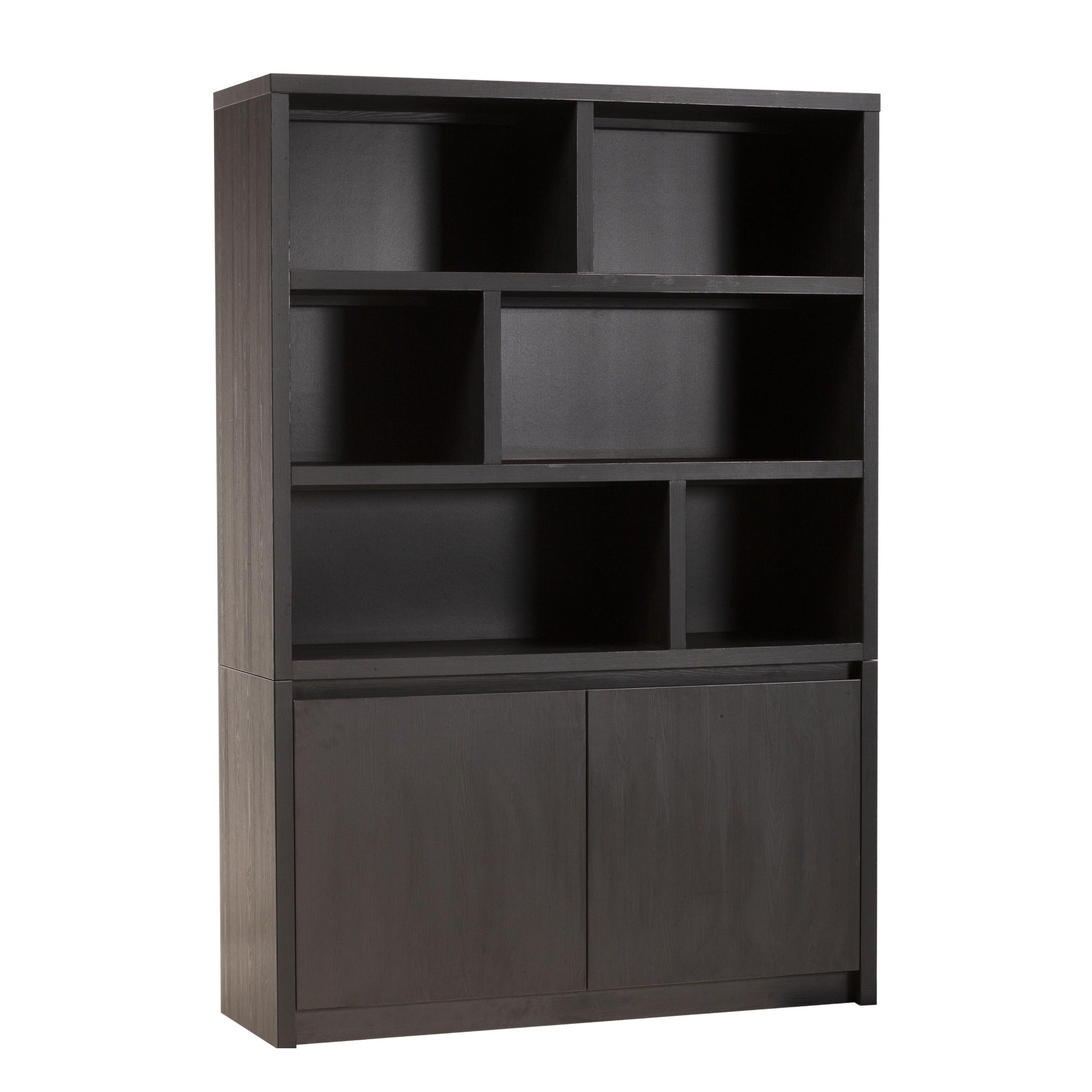 Maxfurn Wandkast Modena 138 cm (6 open vakken) – Noir