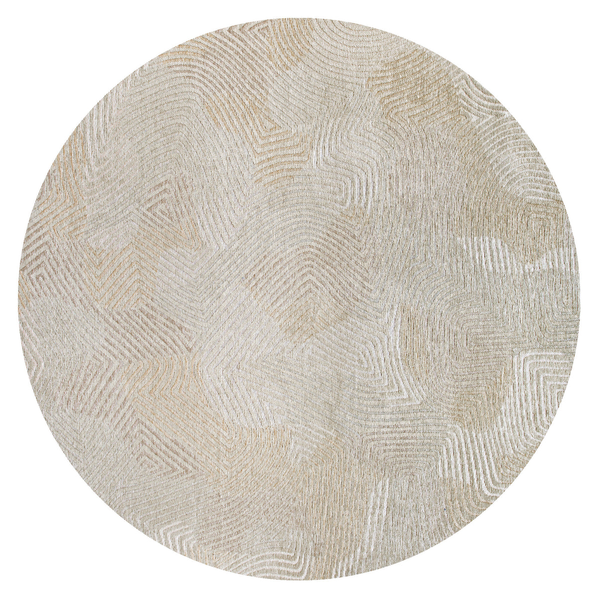 Vloerkleed Meditation Beige - Rond