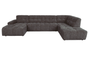 Bank Memphis Chaise 3-zits, chaise longue links, ottoman rechts | Tower Living