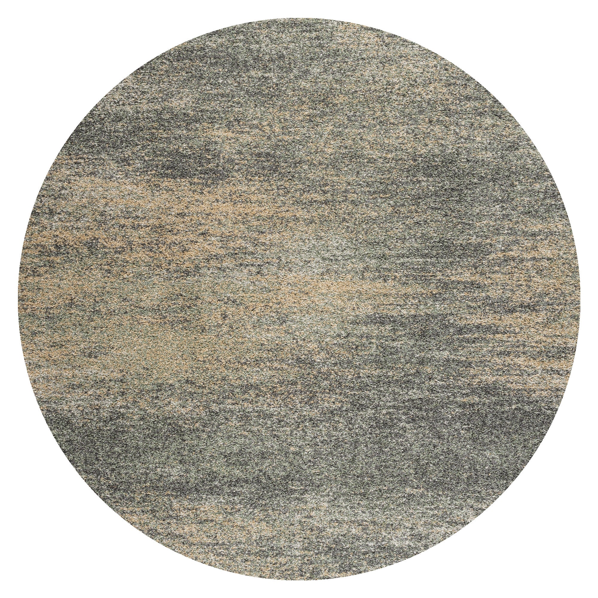 Vloerkleed Montgomery Groen Melange - Rond