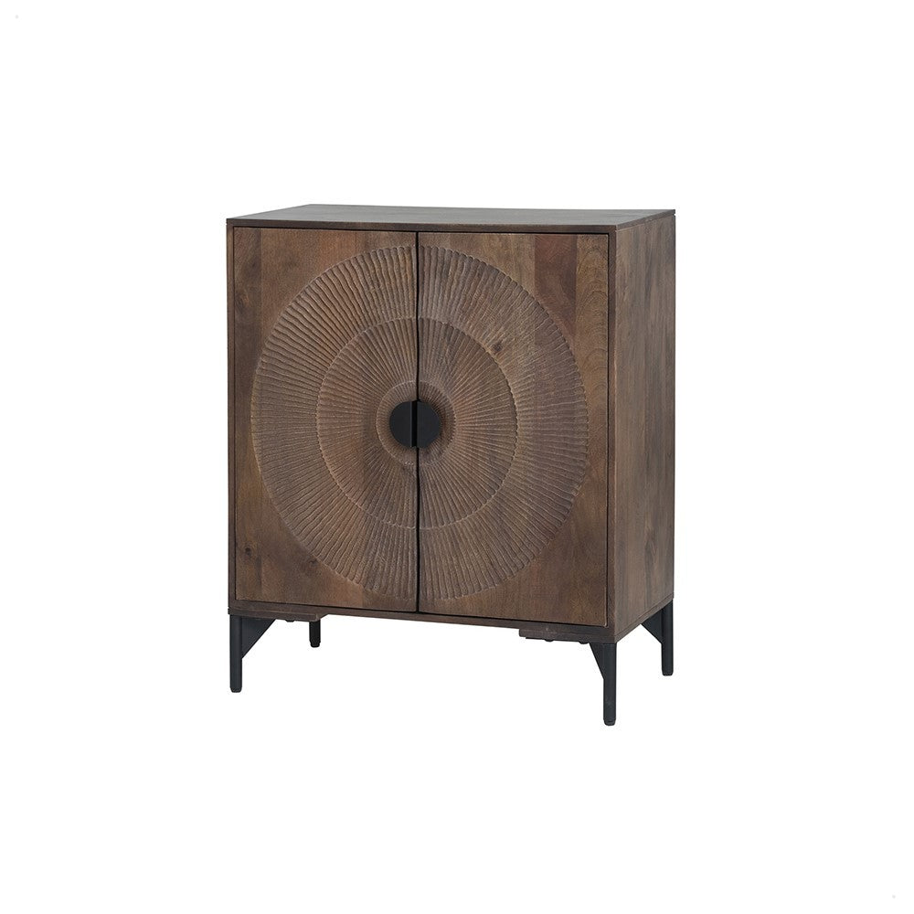 Nippon 2-deurs kast, laag, Mango Brown Walnut