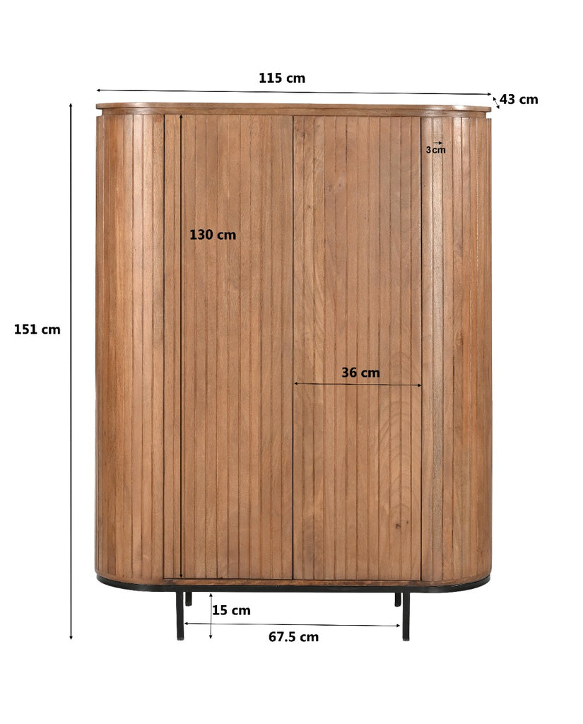 Noor Natural 150cm