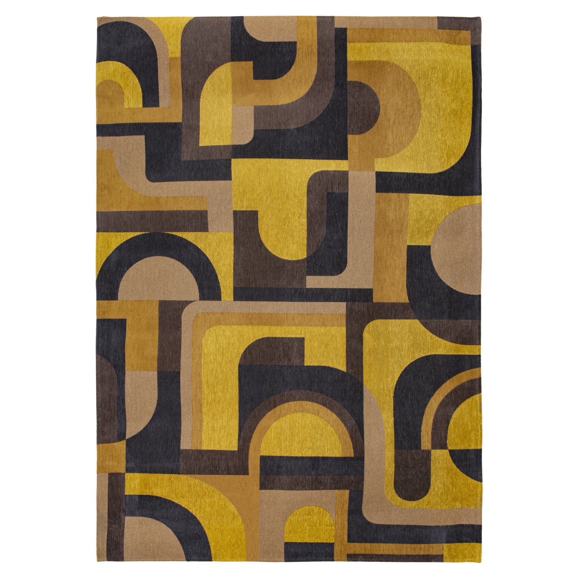 Vloerkleed Nuance Okergeel Multicolor - rechthoek