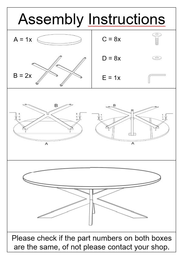 Oslo Oval Black130 cm