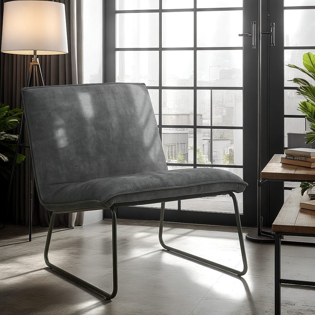 Fauteuil James - Velvet Antraciet – foto 4