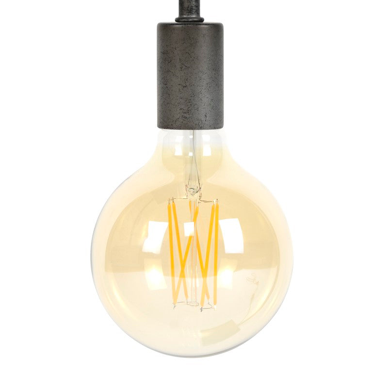 Lichtbron LED [G125] filament bol Ø12,5 / Amberkleurig glas