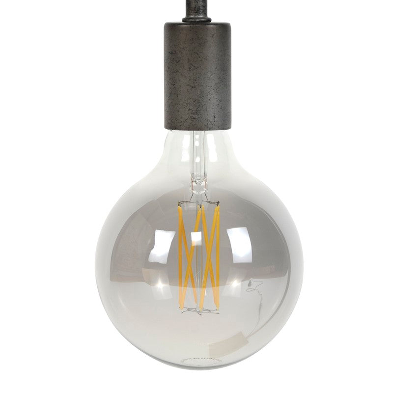 Lichtbron LED [G125] filament bol Ø12,5 / Smokey Grey glas