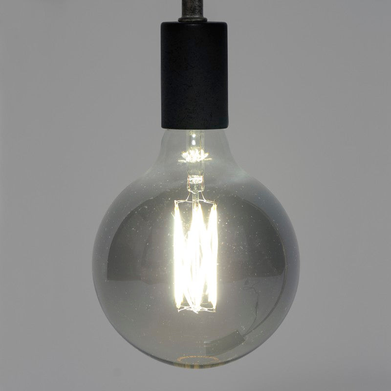 Lichtbron LED [G125] filament bol Ø12,5 / Smokey Grey glas