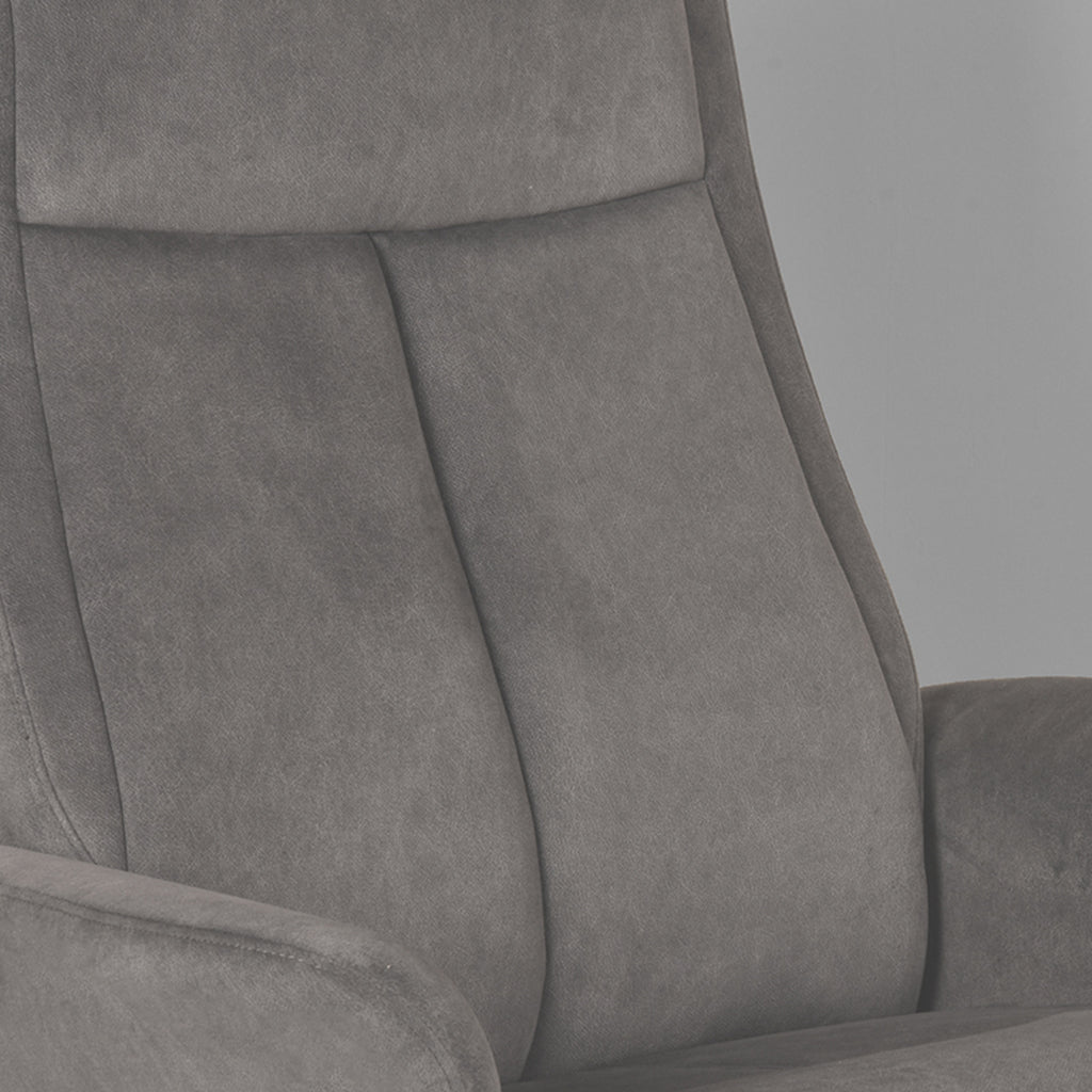Relaxfauteuil Bergen + Ottomane 77x76x105 cm