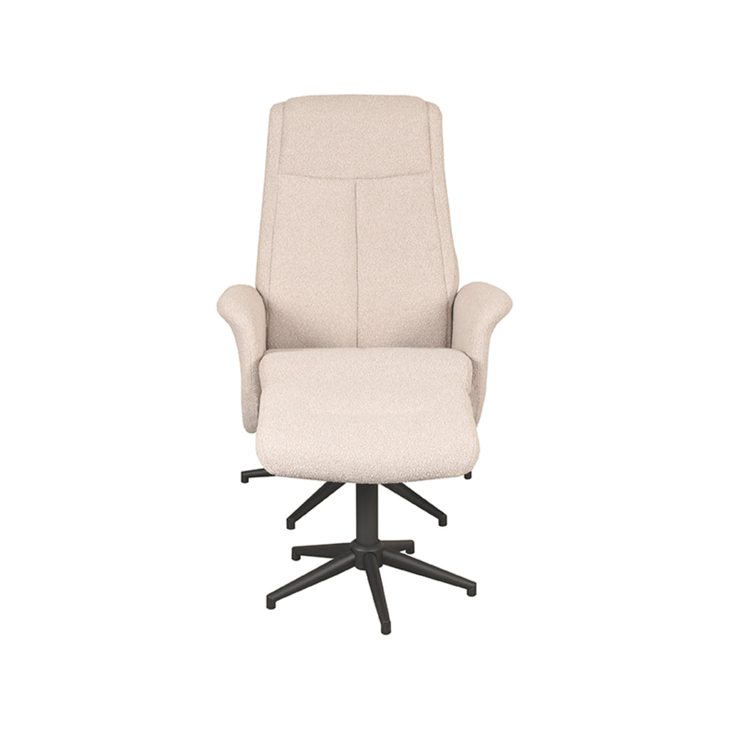 Relaxfauteuil Bergen + Ottomane 77x76x105 cm
