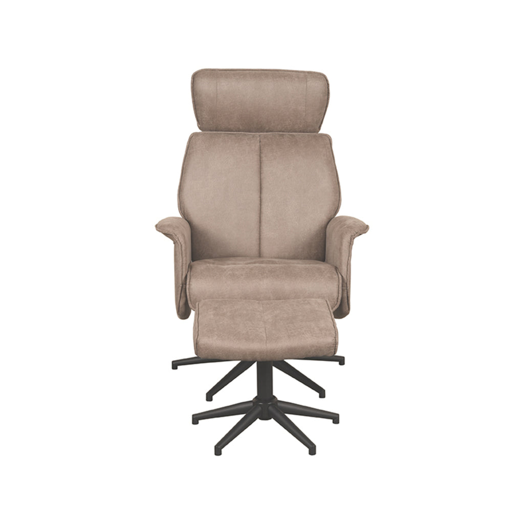Relaxfauteuil Verdal + Ottomane 77x79x109 cm