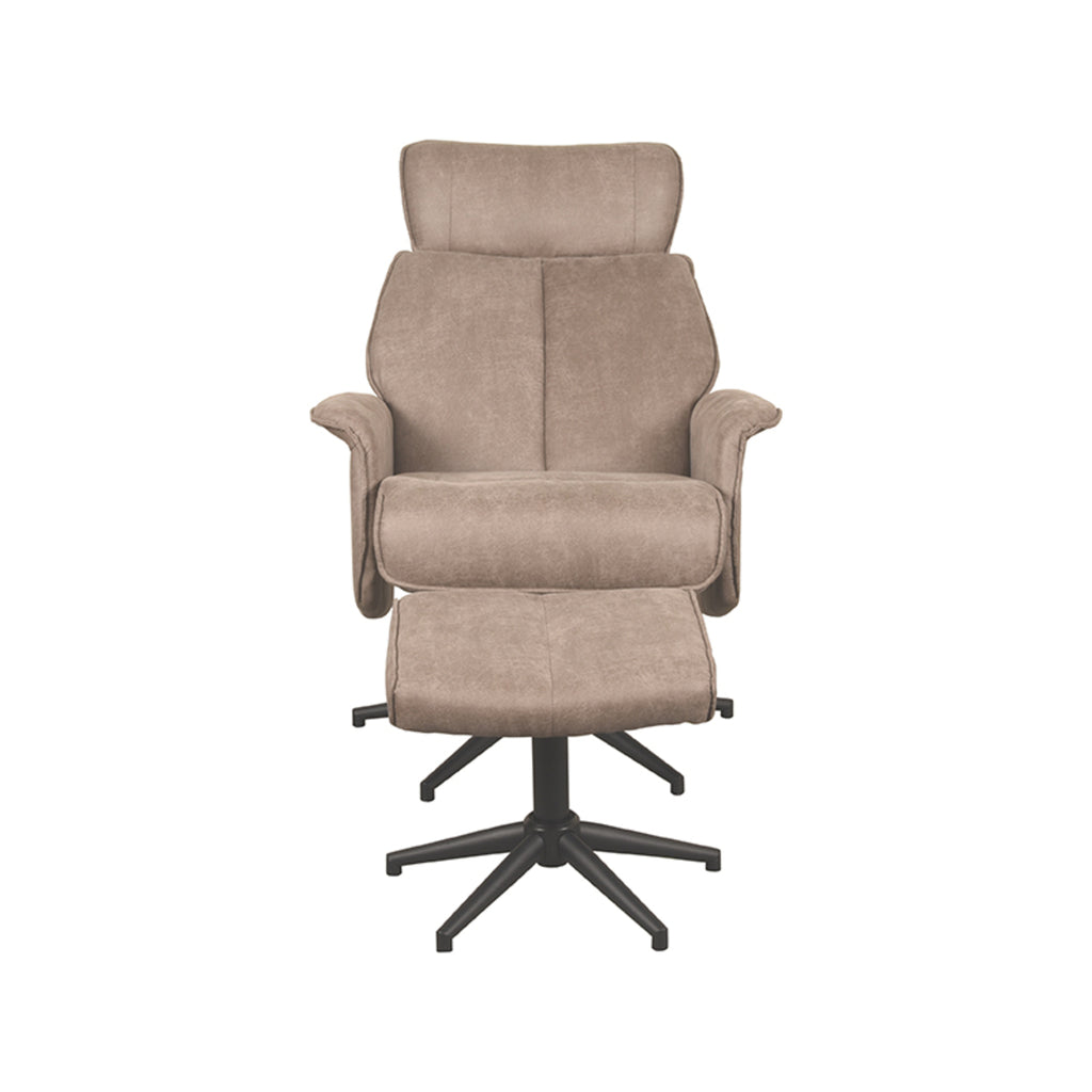 Relaxfauteuil Verdal + Ottomane 77x79x109 cm