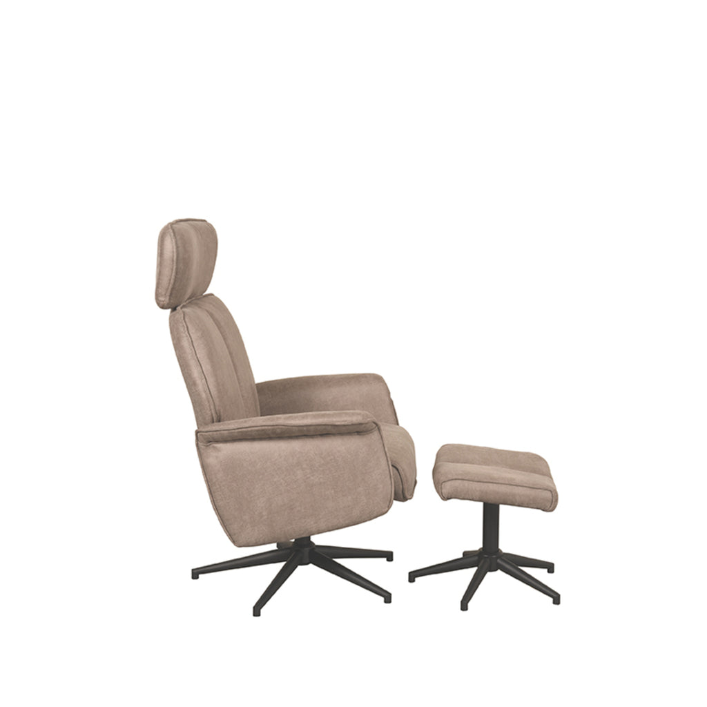 Relaxfauteuil Verdal + Ottomane 77x79x109 cm