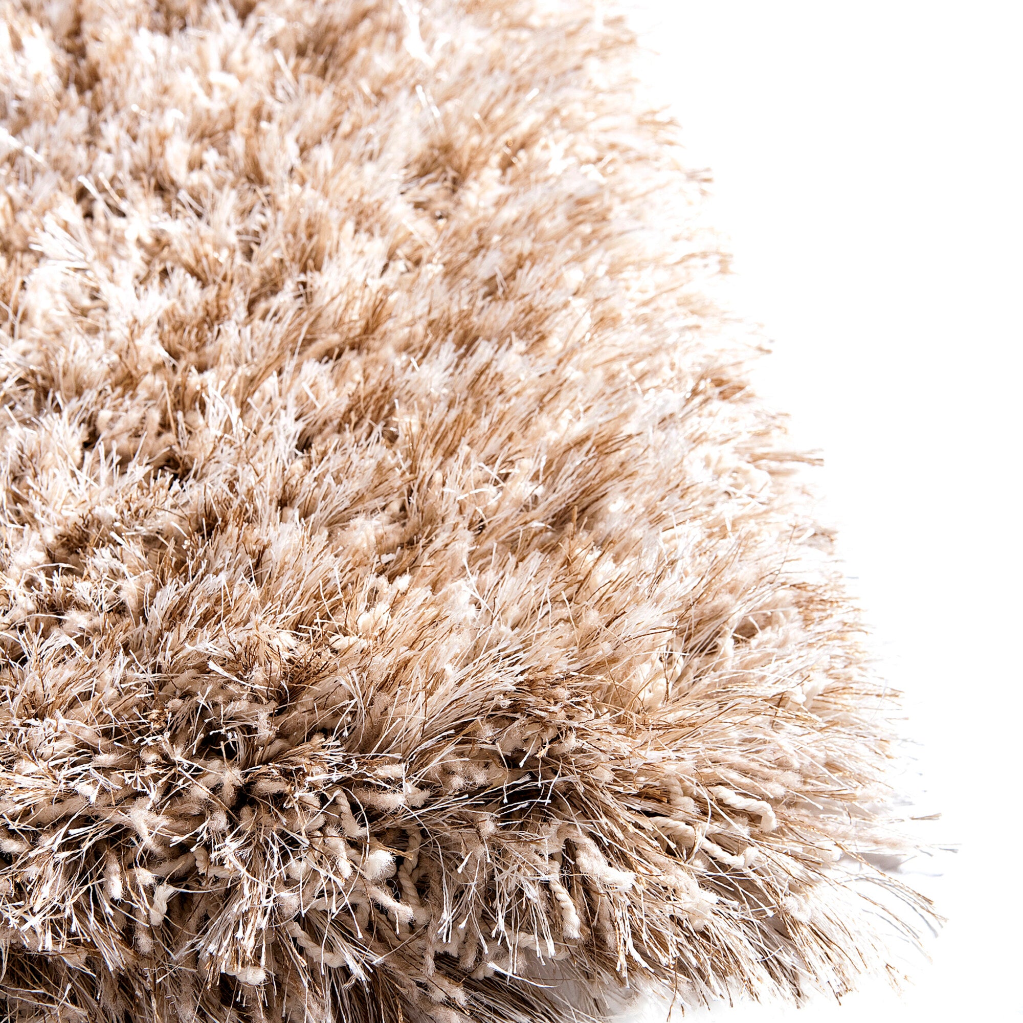 Vloerkleed Richmond Beige detail hoogpolige structuur