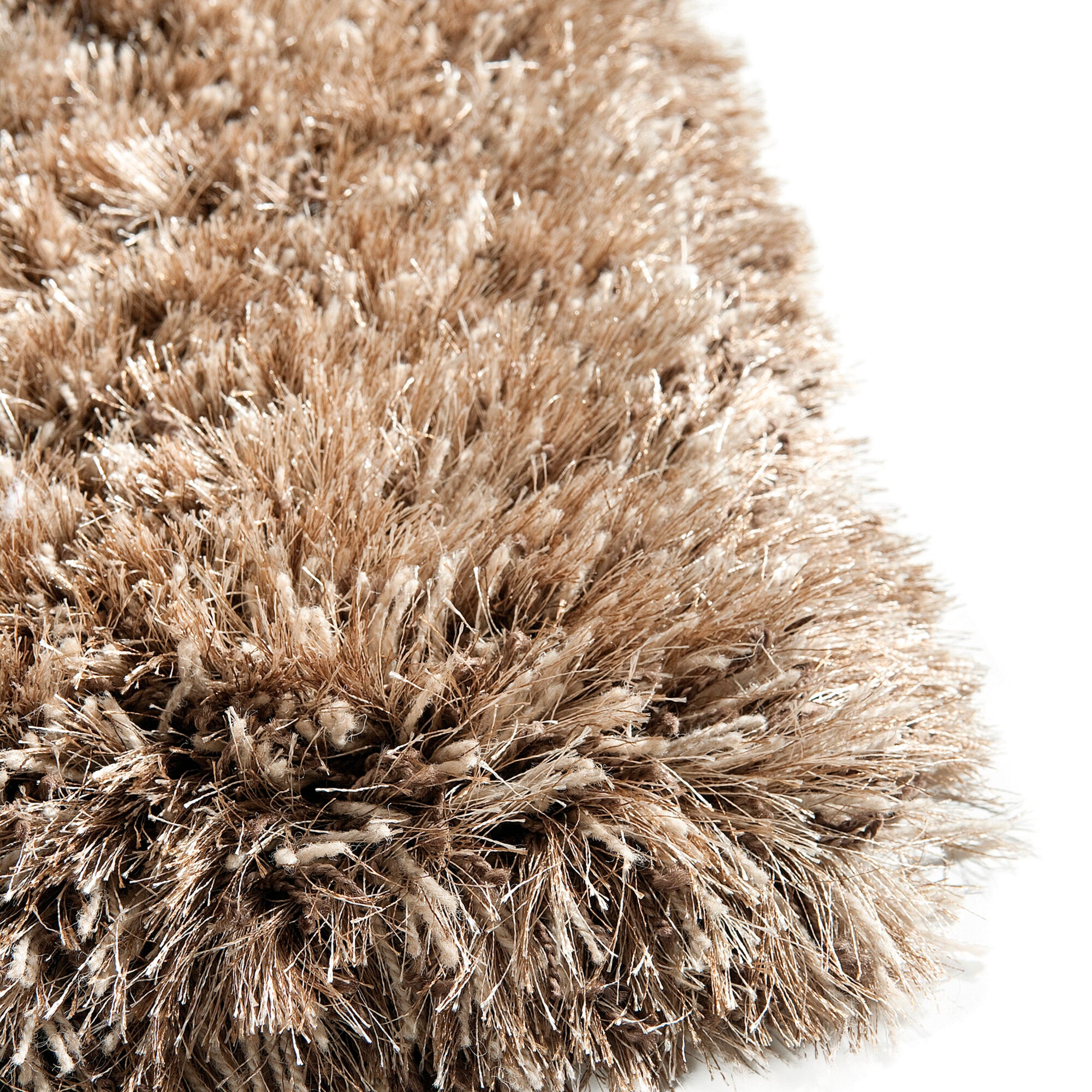 Vloerkleed Richmond Taupe detail hoogpolige structuur