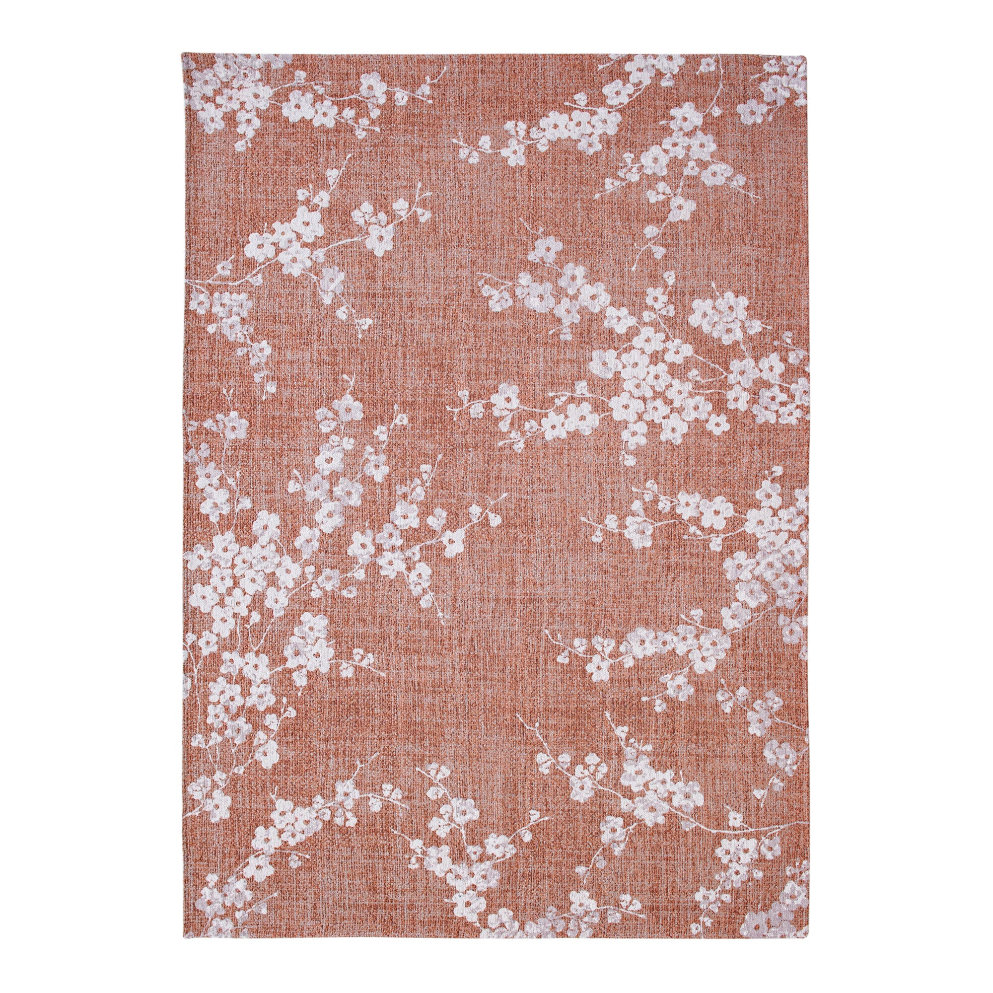 Vloerkleed Sakura Terracotta Bloesem - Rechthoek