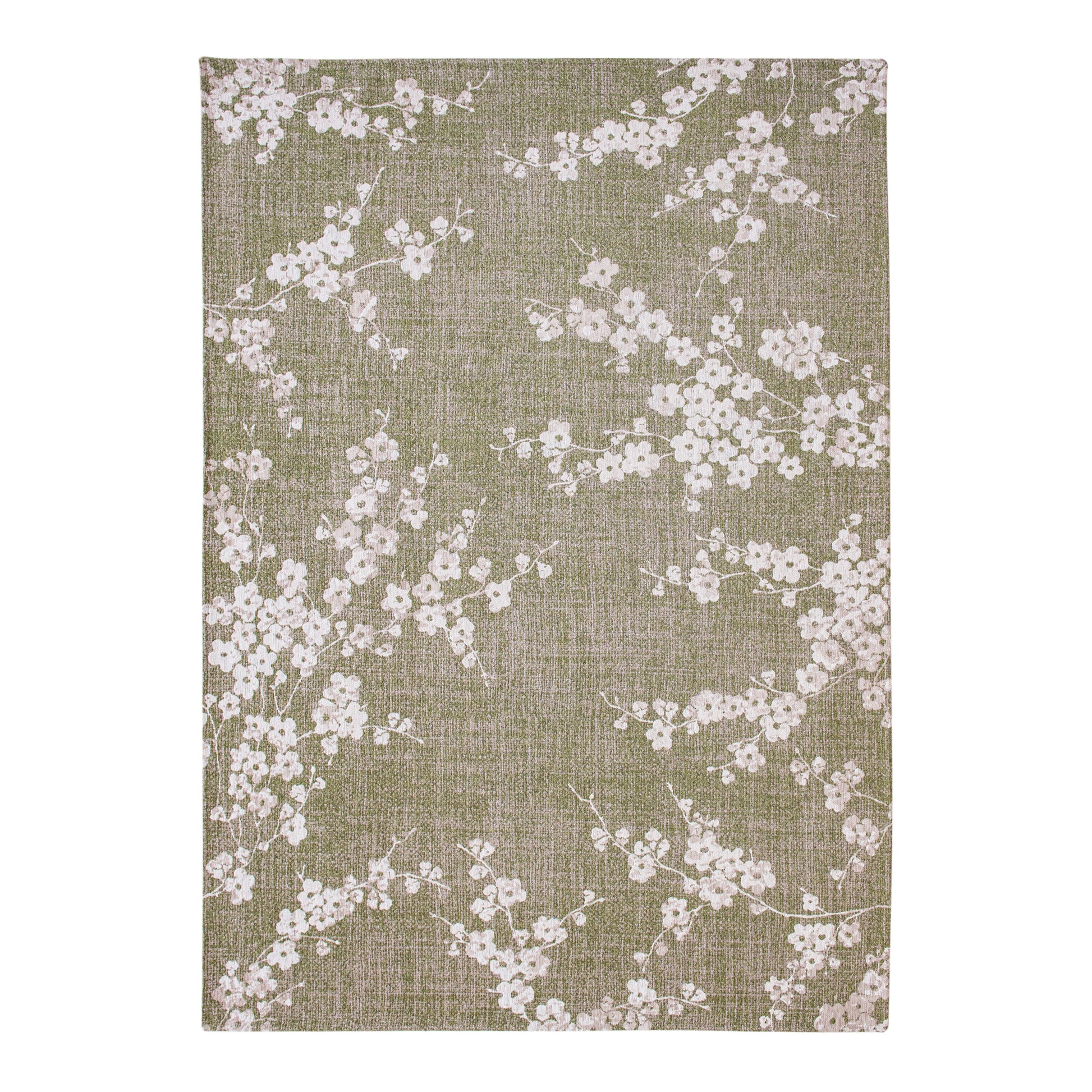 Vloerkleed Sakura Groen Bloesem - Rechthoek
