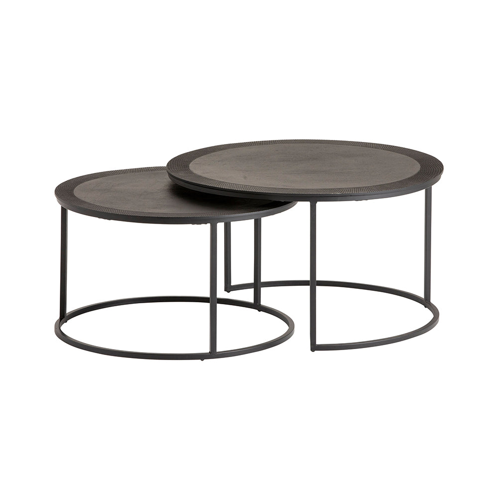 Salento salontafel, set van 2, Black Antique