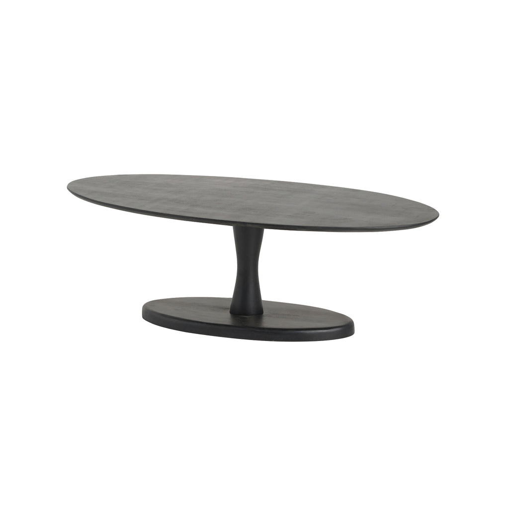 Salontafel 140, ovaal, Black