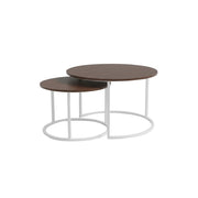 Salontafel Barbados, rond, set van 2