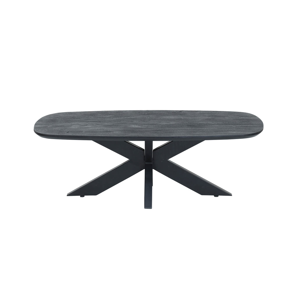 Salontafel deens ovaal 120, Acacia Black