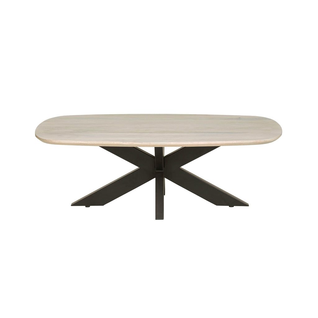 Salontafel deens ovaal 120, Mango Ashblond