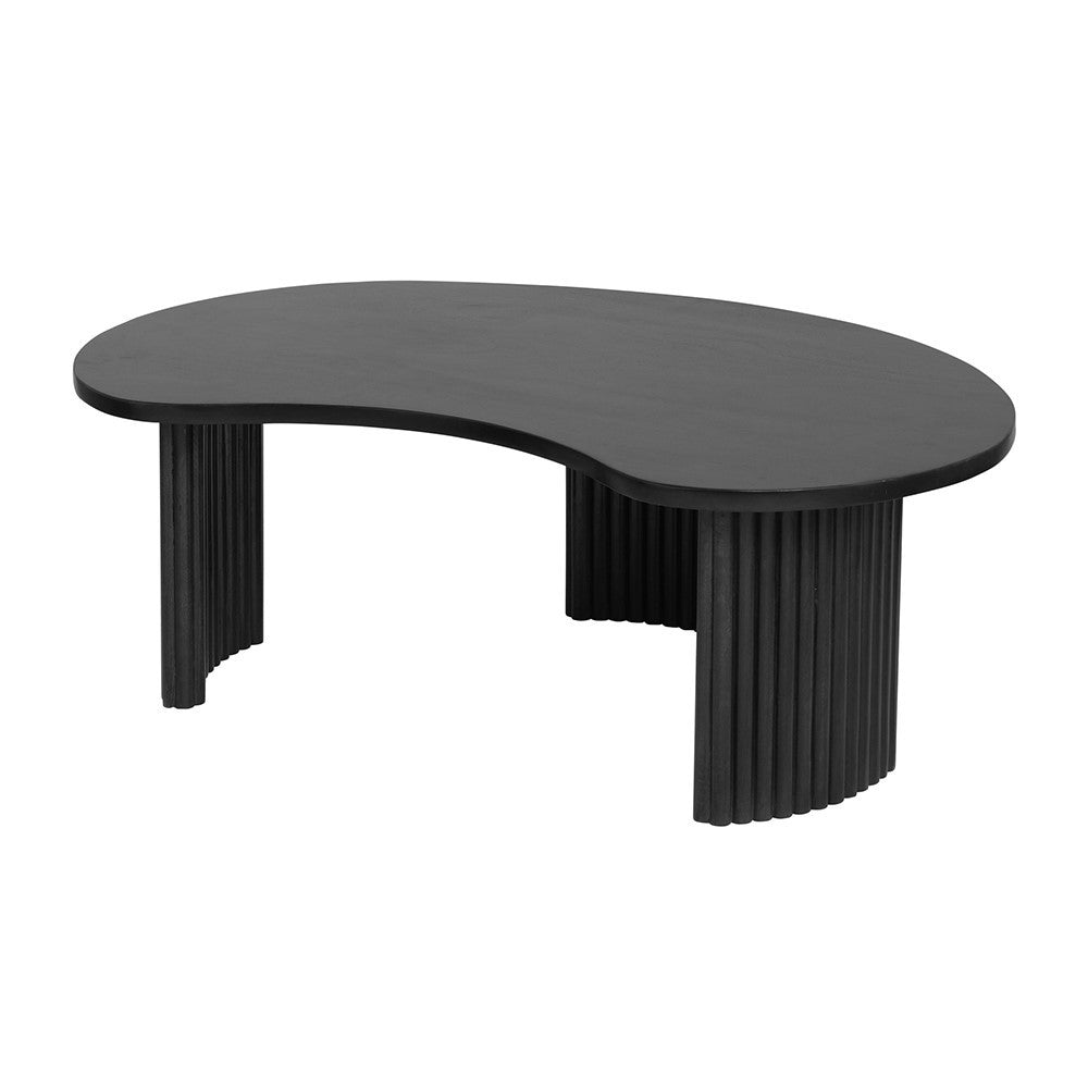 Salontafel Firenze 125, boon vorm, Black