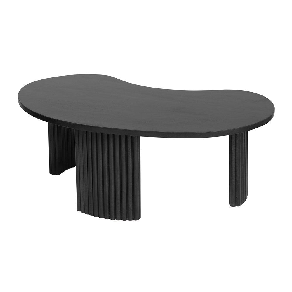 Salontafel Firenze 125, boon vorm, Black – afbeelding 2