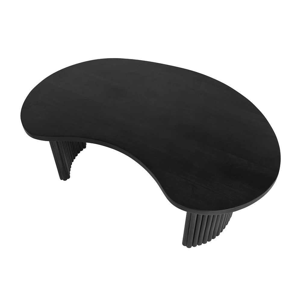 Salontafel Firenze 125, boon vorm, Black – afbeelding 4