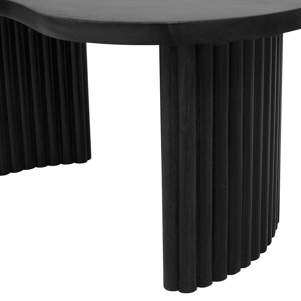Salontafel Firenze 125, boon vorm, Black – afbeelding 5