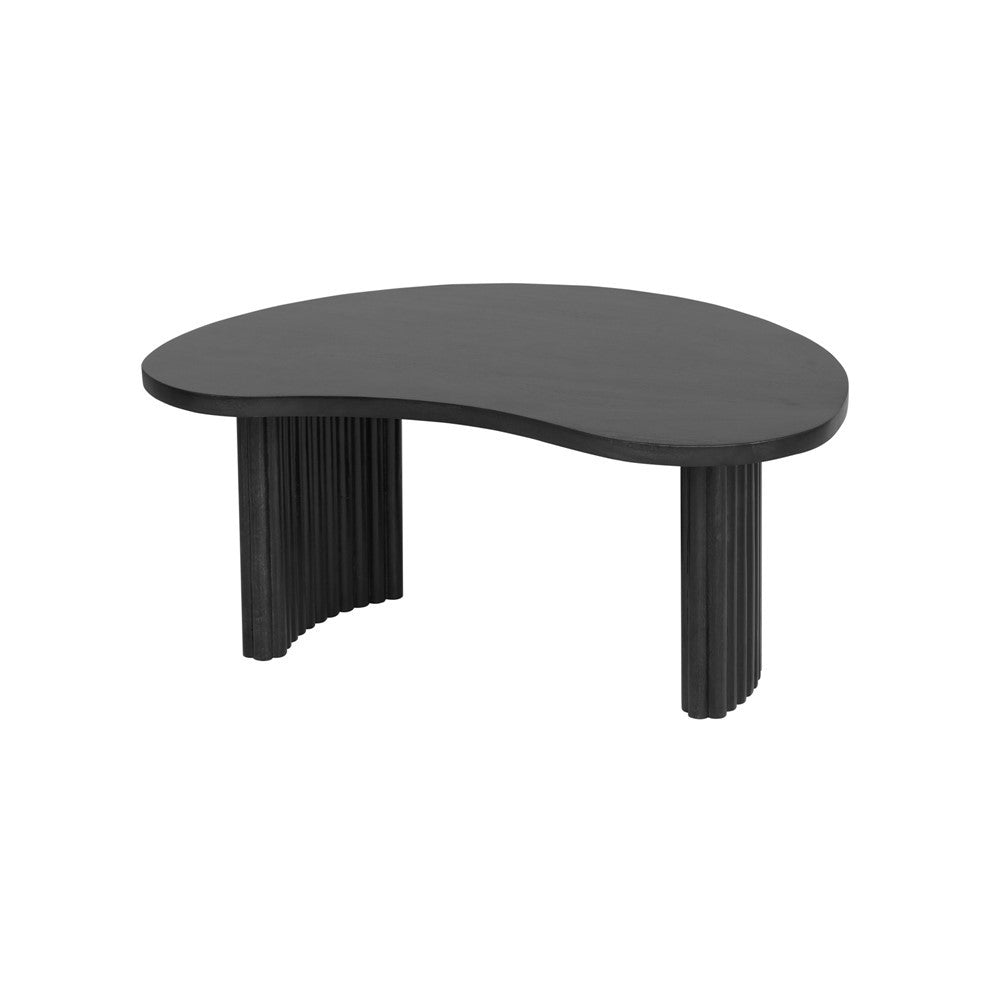 Salontafel Firenze 85, boon vorm, Black