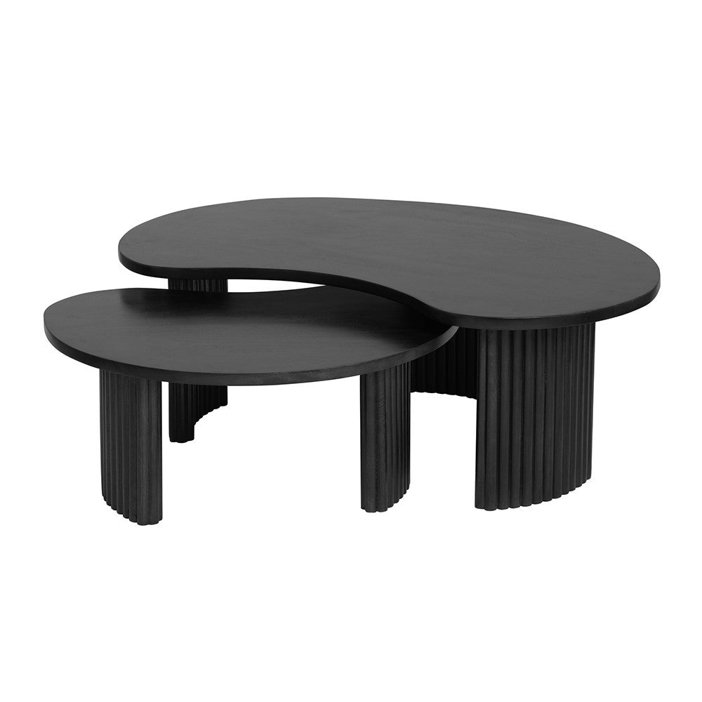 Salontafel Firenze 85, boon vorm, Black – afbeelding 3