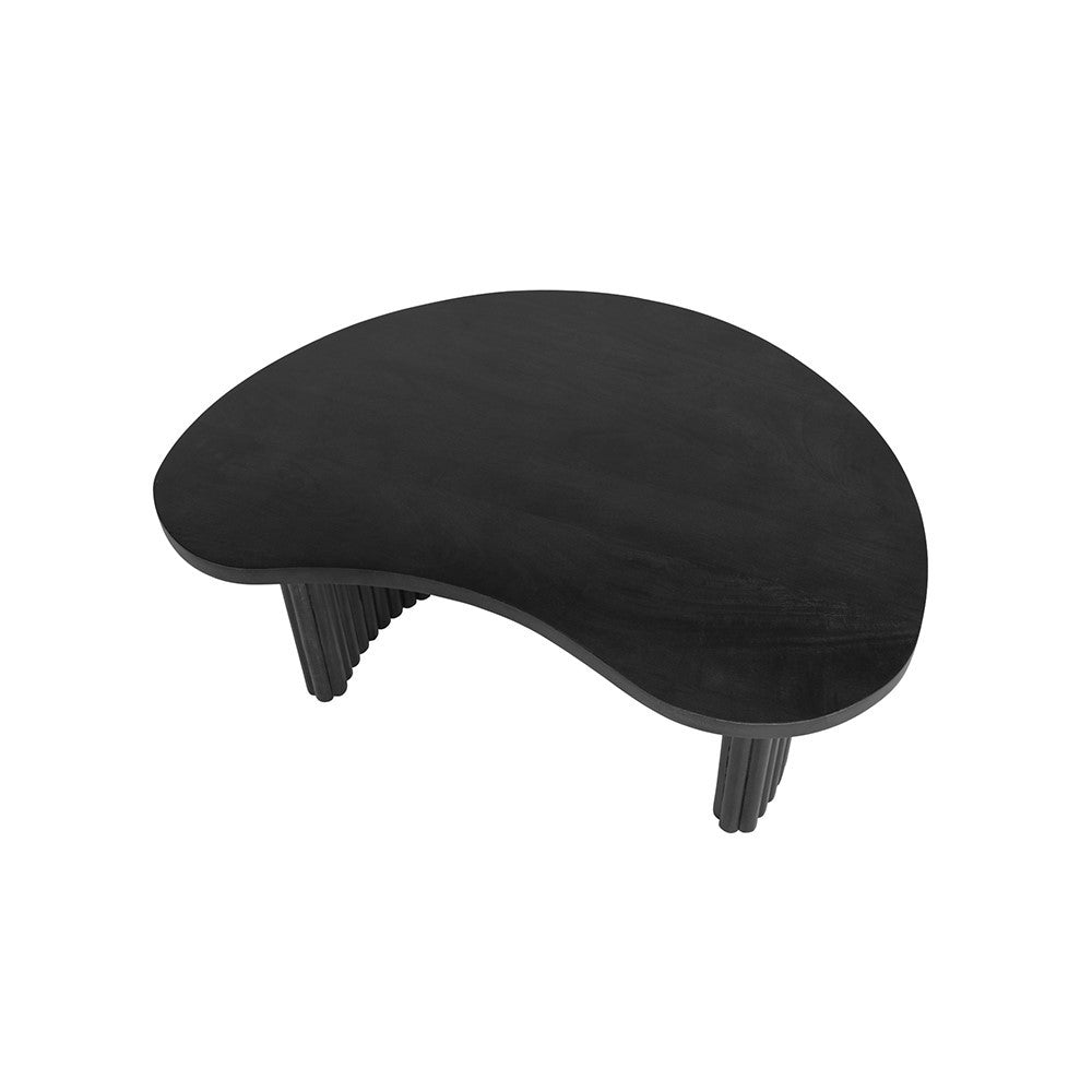 Salontafel Firenze 85, boon vorm, Black – afbeelding 4