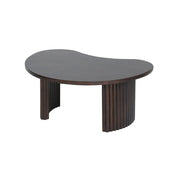 Salontafel Firenze 85, boon vorm, Mango Brown Walnut