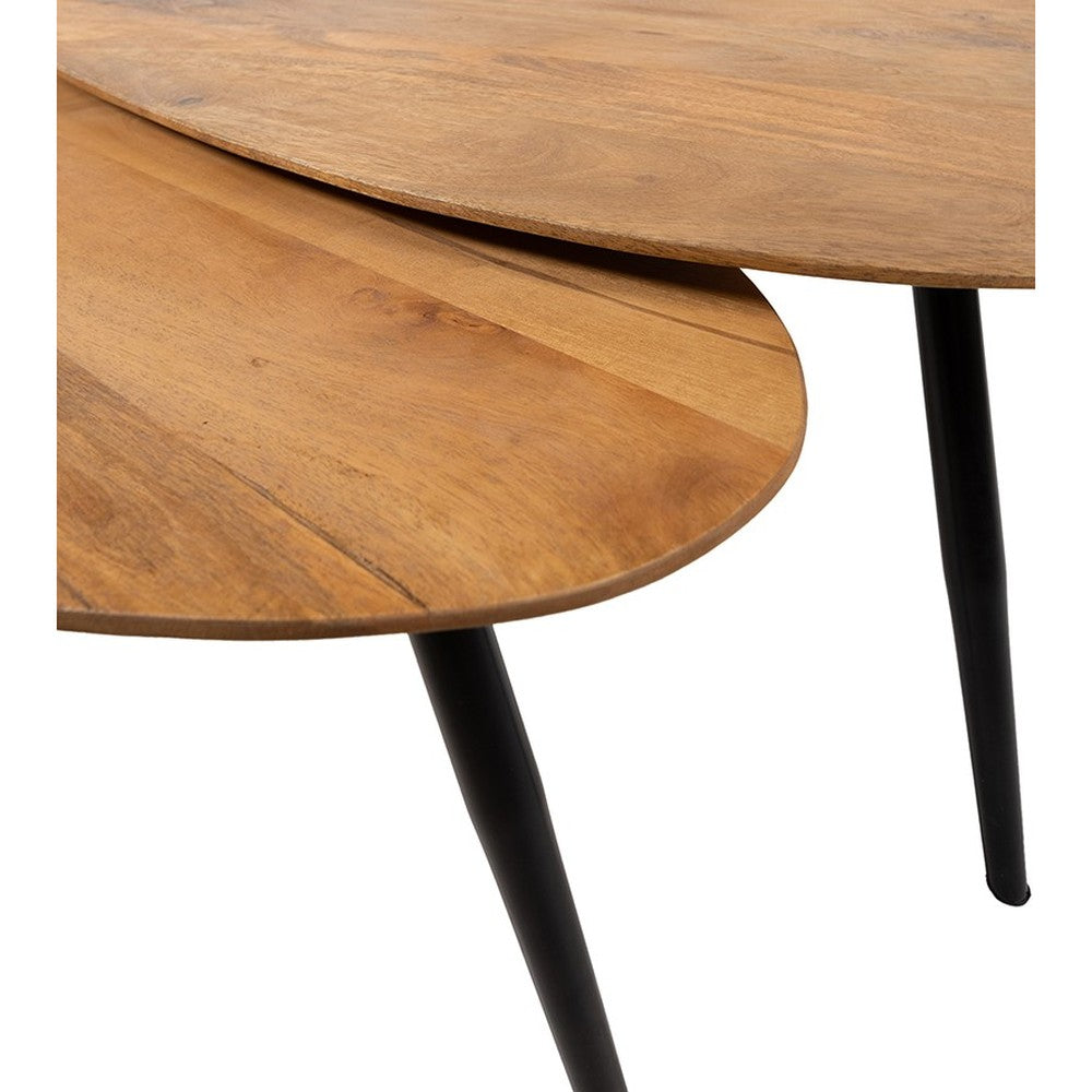 Salontafel Kassel organisch, set van 2, Smooth Natural (17mm) – afbeelding 3