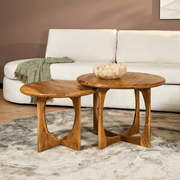 Ronde salontafel Milou Naturel Mangohout 70 cm